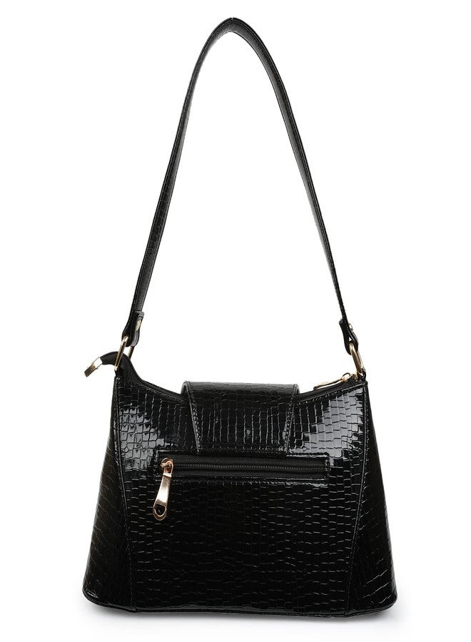 ROLEXO PU Synthetic Leather Casual Travel Shoulder Flap Closure Shoulder Daytrip College Office Sling bag For Women - Image 2