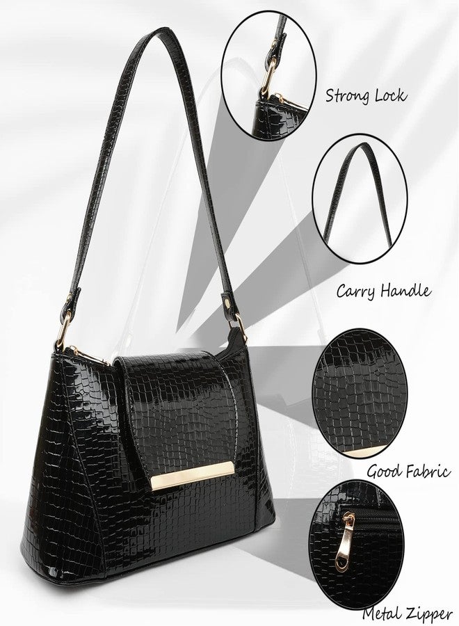 ROLEXO PU Synthetic Leather Casual Travel Shoulder Flap Closure Shoulder Daytrip College Office Sling bag For Women - Image 5