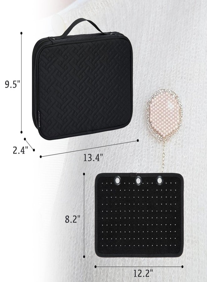 HUHYNN Enamel Pin Display with 6 Pages, Trading Pin Book Case, Collection Storage Organizer, Black - Image 3