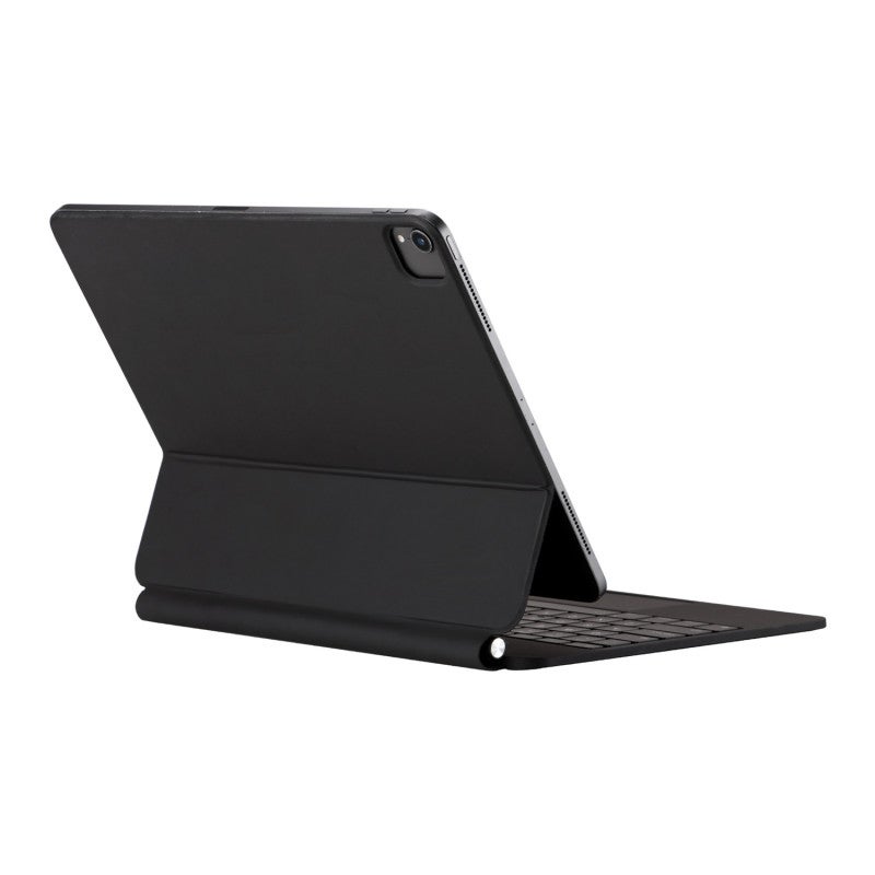 Magnetic Floating Keyboard: Black Ultra-Thin Silent Scissor-Switch Keys - Adjustable Angles Multi-Touch Touchpad for Home Office Library Study Tablet Use - Image 1