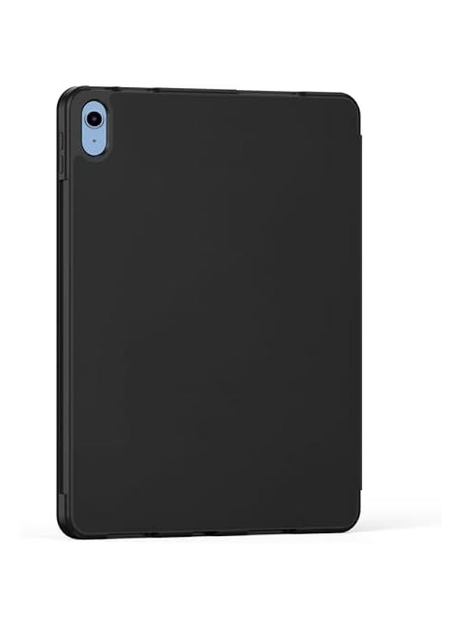 iPad  10th Generation Case 10.9 Inch 2022 with Pencil Holder Slim Smart Cover Stand Black - Image 2