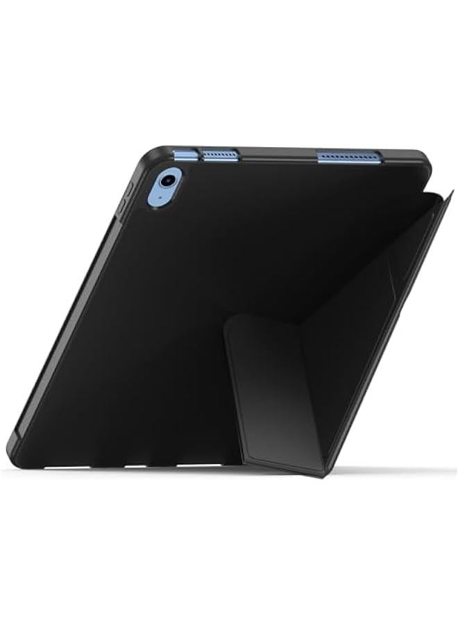 iPad  10th Generation Case 10.9 Inch 2022 with Pencil Holder Slim Smart Cover Stand Black - Image 3