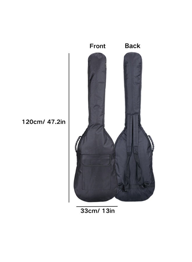 Bass Guitar Gig Bag, Nylon, Double Shoulder Straps, Large Storage Pocket, Model SY180 - Image 3
