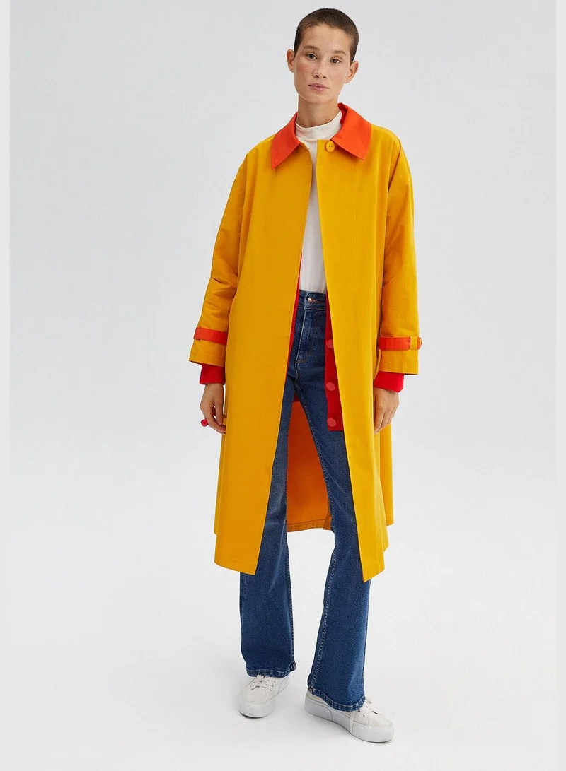 Touche BLOCK COLORED TRENCH COAT