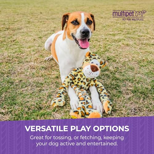 Multipet Swingin Safari Giraffe Dog Plush Toy - Squeaky Toys for All Dogs - Extra Soft Plush - for Cuddling & Playing - Cute Dog Pet Toy (19", 5 Squeakers) - Image 4