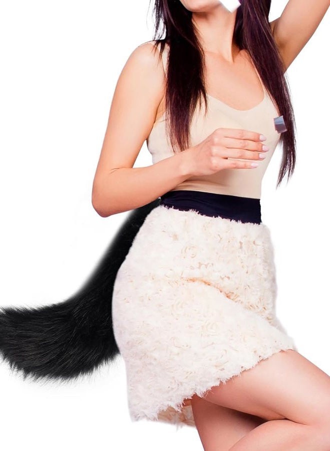 BANLAN Faux Fur Fox Costume Cat Tail Cosplay Halloween Christmas Party Costume One Size - Image 2