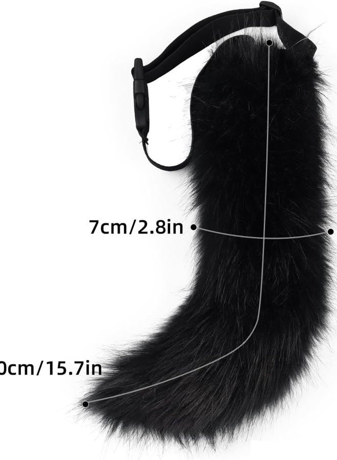 BANLAN Faux Fur Fox Costume Cat Tail Cosplay Halloween Christmas Party Costume One Size - Image 3