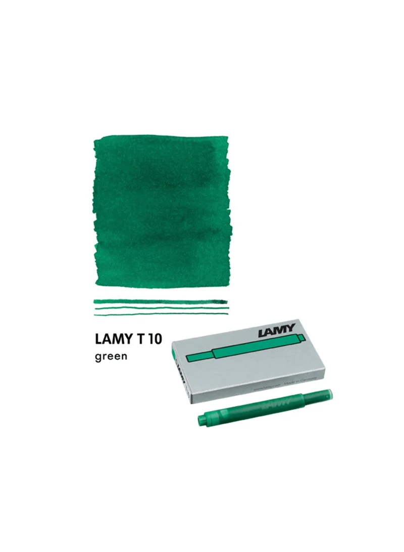 LAMY Lamy Fountain Pen Ink Cartridge Green Pack Of 5