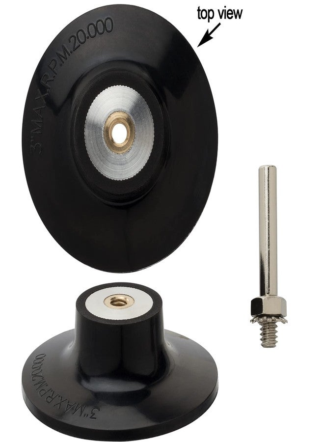ANCIRS 2-Pack 3" Disc Pad Holder Shank for Polishing, Sanding, Surface Preparation, 1/4" Shank - Image 2