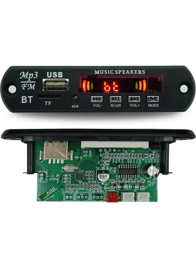 Autoline فك تشفير Autoline USB Bluetooth Fm 12V (يمكن توصيل مكبرين صوت)  - Image 3