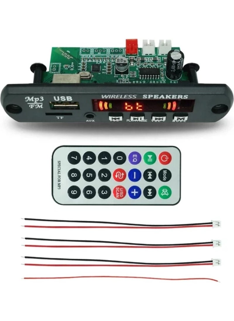 Autoline فك تشفير Autoline USB Bluetooth Fm 12V (يمكن توصيل مكبرين صوت)  - Image 1