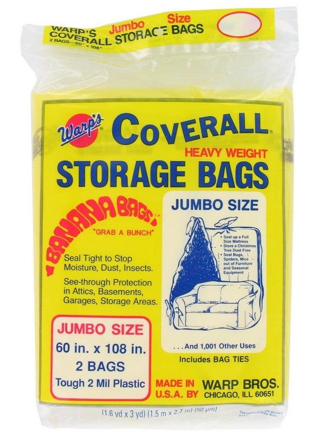 Warp Brothers CB-60 Warp's Banana Bags, Plastic, 60 x 108-Inch. (Pack of 2)