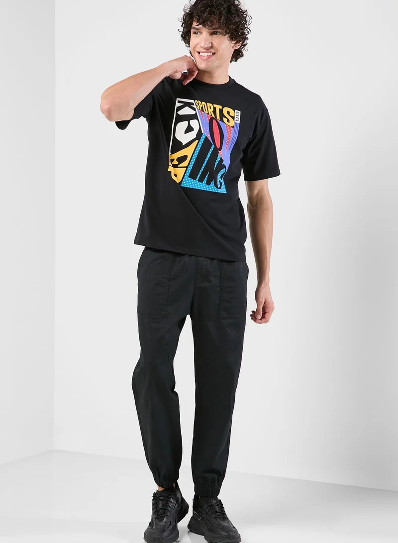 ANTA Smiley Printed T-Shirt