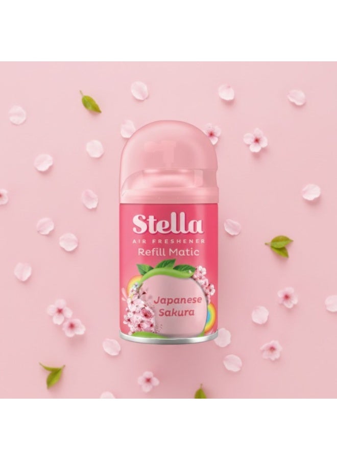 STELLA عبوة ماتيكية 225 مل (ساكورا يابانية) + غطاء - Image 4