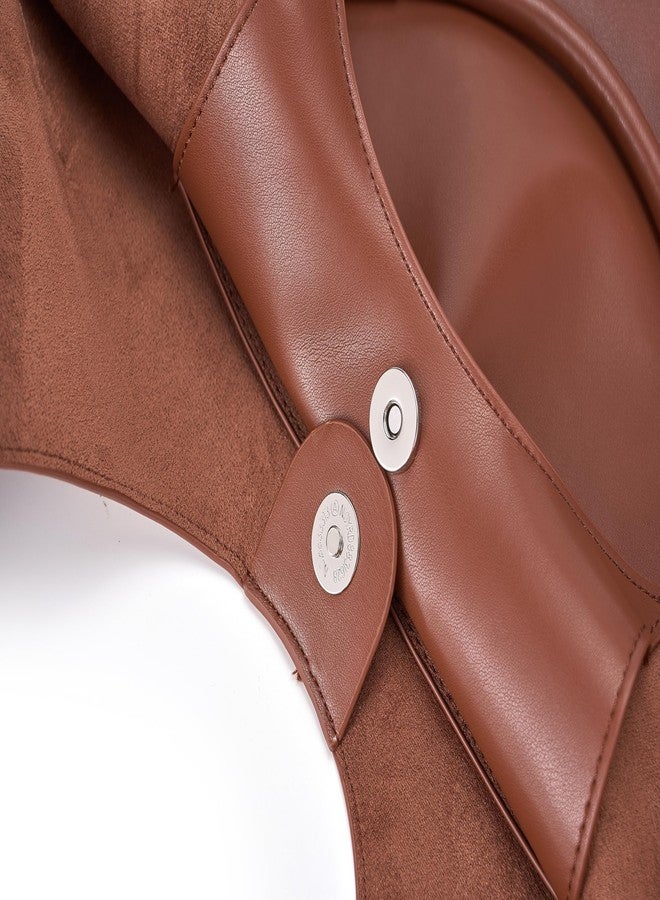 Molodo Large Hobo Bag for Women PU Leather Bag Trendy Shoulder Bag Satchel for Work Travel - Image 3