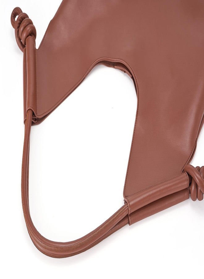 Molodo Large Hobo Bag for Women PU Leather Bag Trendy Shoulder Bag Satchel for Work Travel - Image 5