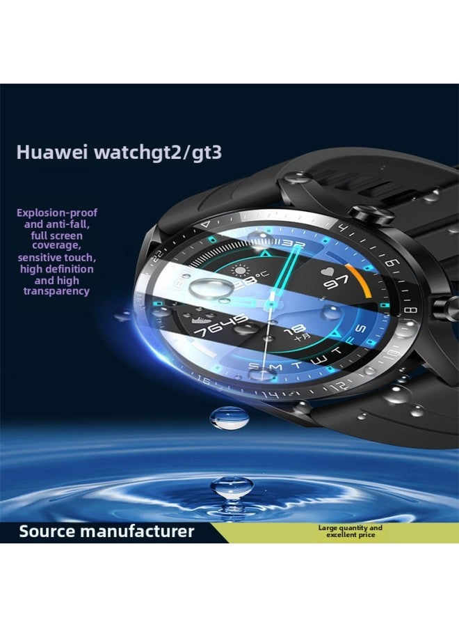 Suitable For Huawei Gt2 Pro Tempered Film Full Screen Transparent Explosion-proof Film For Huawei Gt3pro Watch Protective Film-Color:For Huawei GT2 Pro Hd-Size:Packaging (not Single Shot) - Image 2