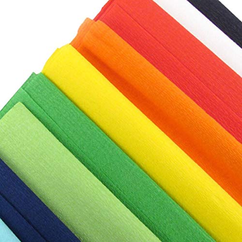 Ditya Crafts Crepe Paper Rolls for Art and Craft, Decoration (Multicolor, Set of 05) - Image 5