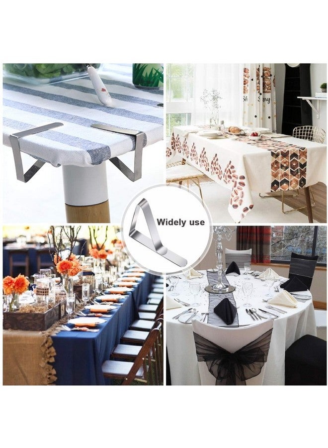 Childom 30 Pcs Stainless Steel Tablecloth Clips - Ideal Table Cloth Cover Clamps for Home, Outdoor, Kitchen, Restaurant, Weddings, Picnic, Patio, Birthday Party - Image 4