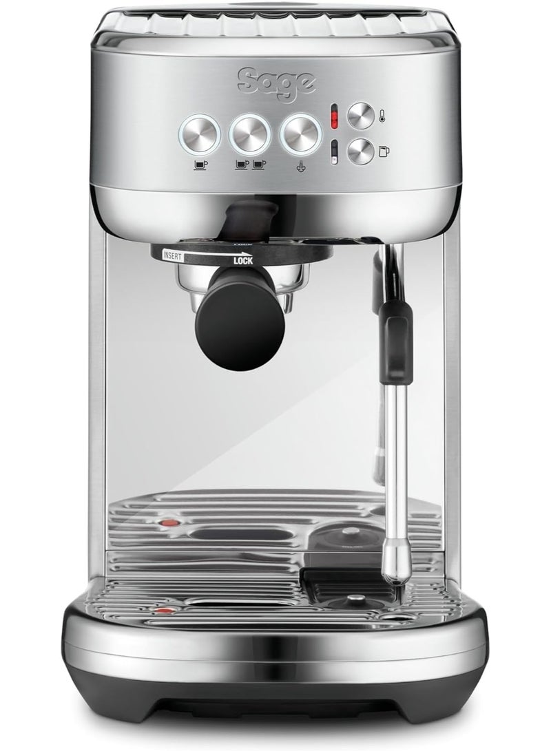 Sage The Bambino Plus - Compact Coffee Machine with Automatic Milk Frother, Brushed Stainless Steel - KSA Version, 2 Year Manufacturer Warranty - Image 1