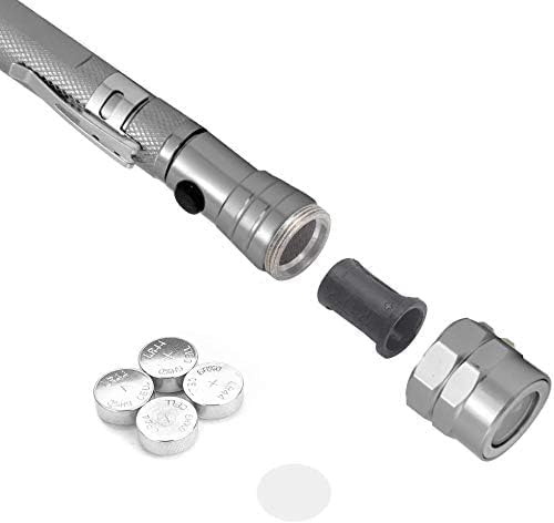 Burmy Telescoping Torch Light LED Extendable Flashlight with Magnetic Pickup Tool for Tight Spaces 360 Flexible Extendible Head 3 LED Torch - Image 5