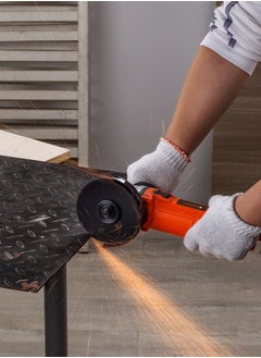 LAWAZIM Angle Grinder 4.5inch - 800W - BS Plug Handheld Corded Power Angle Grinder for Polishing, Cutting, Grinding, Sanding, Rust removal- for Metal Fabrication, Concrete, Stone, Tiles, and Metalwork  - Image 3