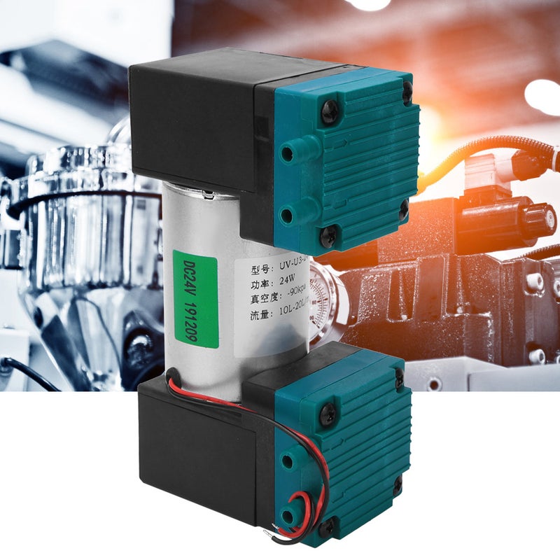 Mini Vacuum Pump Large Flow Low Noise -90~350kpa 24W 10~20L/min DC12V/DC24V/AC220VDC24V - Image 1