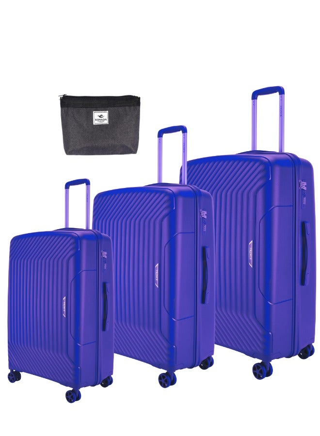 Prince Luggage Set of 3 Unbreakable Luggage with 4 Spinner Wheels, Luggage for Travel Light Weight Anti-Theft Lock ,Size 20 24 28 Inch - Image 1