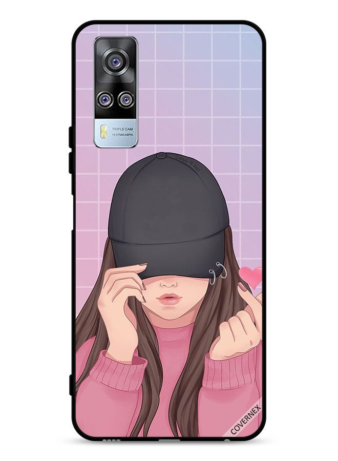 Covernex vivo Y51 2020 Protective Case Cover Snap Love Cap Girl - Image 1