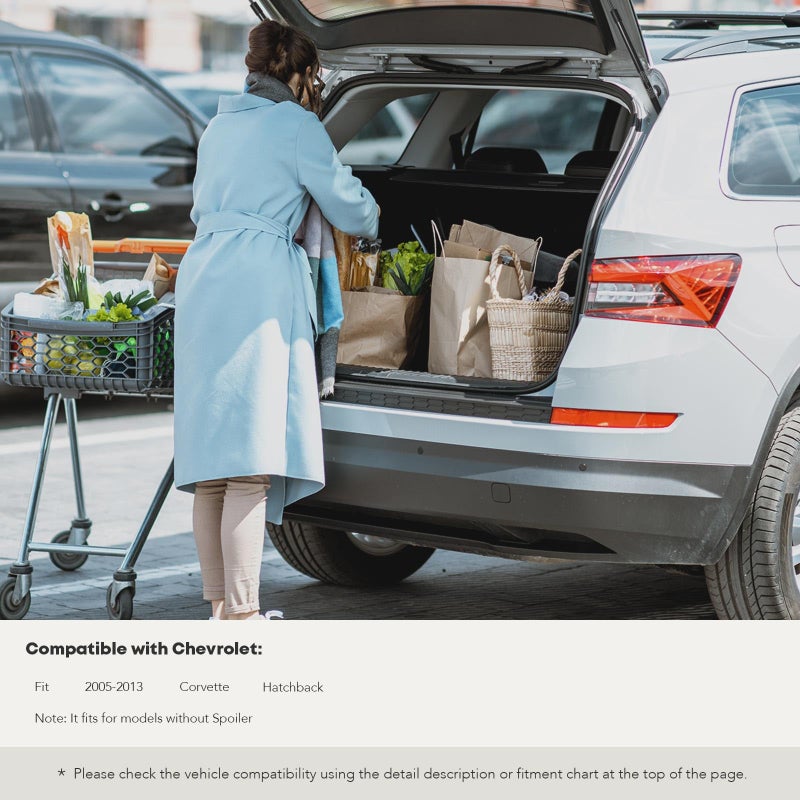 YHTAUTO Rear Trunk Liftgate Lift Support Struts Gas Shock Spring Replacement for 2005-2013 Chevrolet Corvette Hatchback Without Spoiler - Image 2