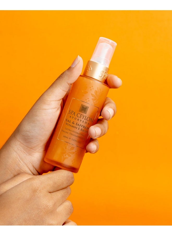spa ceylon - SPA CEYLON Sal and Saffron Vitamin E Enriched Ultra Hydrating Facial Treatment Gel | Hydrating Skincare | Brighter Natural Glow | Skin Repair - Image 1