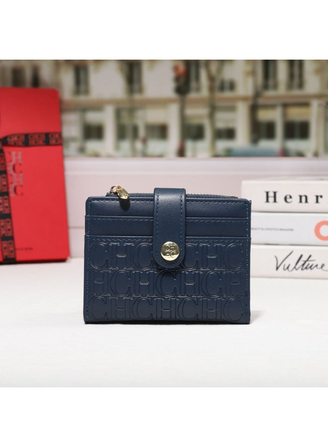 CHCH Women's Bag Wallet Exquisite Compact Convenient Decoration Durable Elegant Brand Design Sense Letter Decoration Zipper
