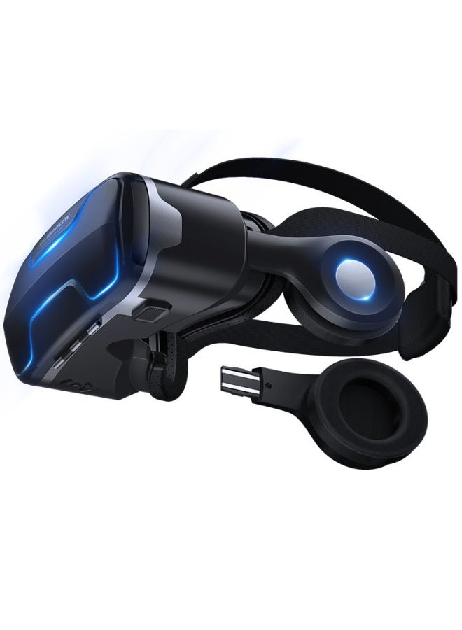 Selection Of 3d Glasses Thousand Magic Glasses Head-wearing Immersive Headphones All-in-one Intelligent Virtual Reality Vr Glasses-Color:Stereo VR + Y1 Black Bluetooth Remote Control  - Image 2
