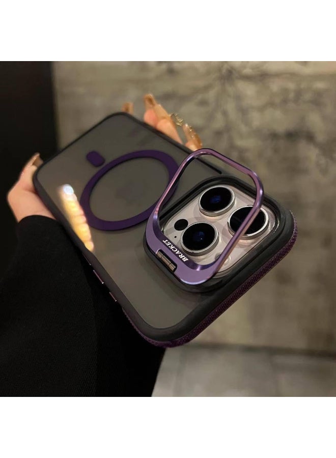 Magnetic Case for iPhone 14 Pro Max with Lens Stand, Compatible with Wireless Charging Cover, Anti-Fingerprint TPU Bumper Slim Shockproof Protective Case for iPhone 14 Pro Max - Image 2