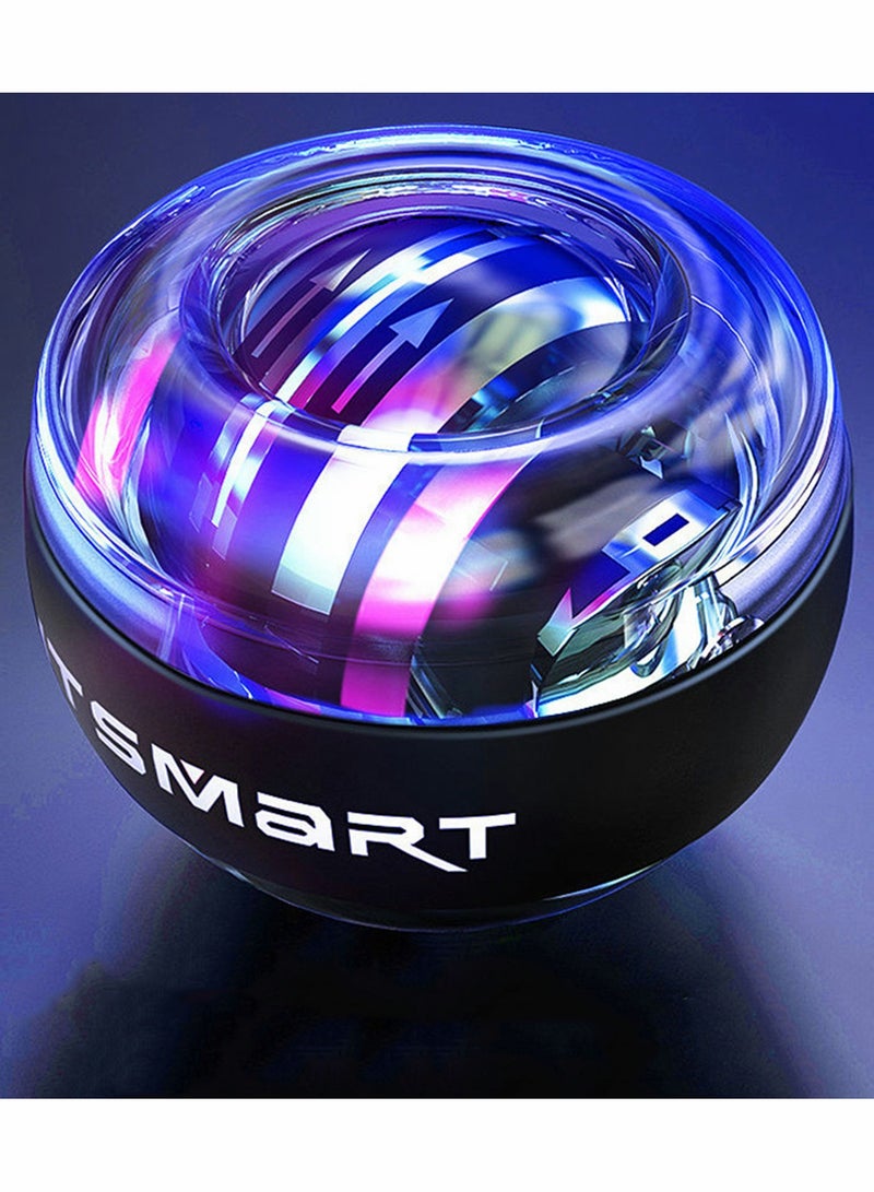 Excefore Gyro Power Ball, Self-Starting Mute Centrifugal Gyro Ball, for Finger Grip Force Arm Strength Trainer, To Relieve Stress, with Colored Lights and Wrist Rope - Image 2