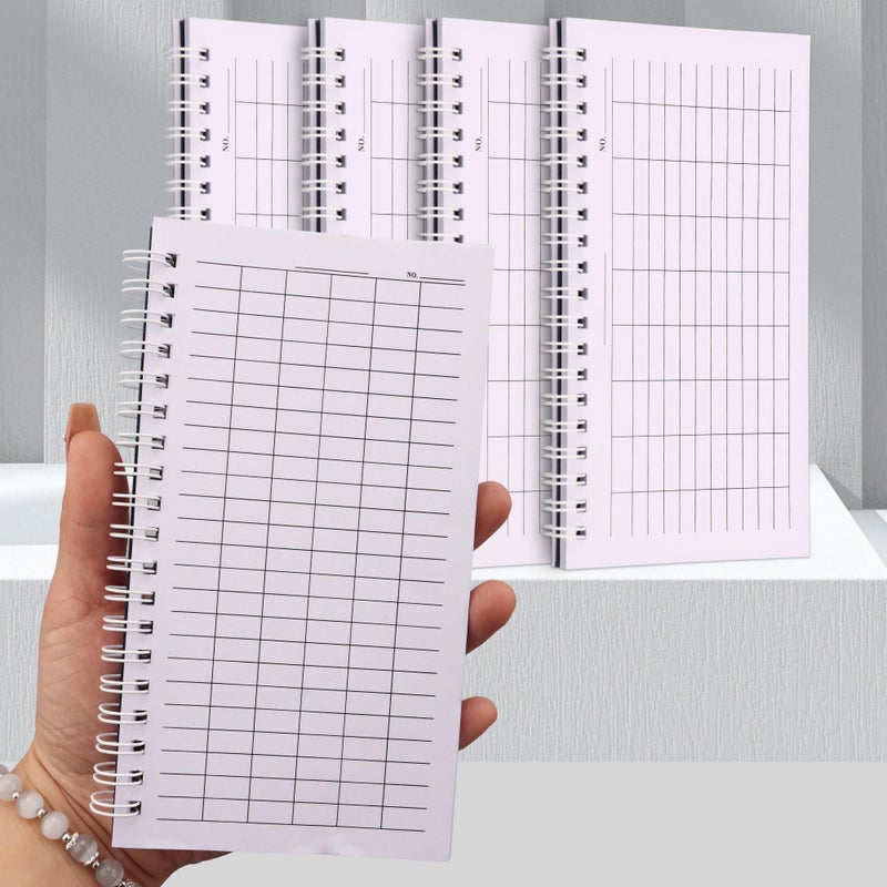 A6 دفتر ملاحظات سبايرال أزرق بتصميم عمودي يحتوي على صفحات مسطرة ومربعة للمذكرات والمفكرات اليومية - Image 1