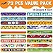 JOYIN 72 PCS Halloween Slap Bracelets for Kids Halloween Bracelets Bulk for Girls Boys Gifts Friendship Snap Bracelet for Halloween Party Favors Goodie Bag Fillers Classroom Favors - Image 2