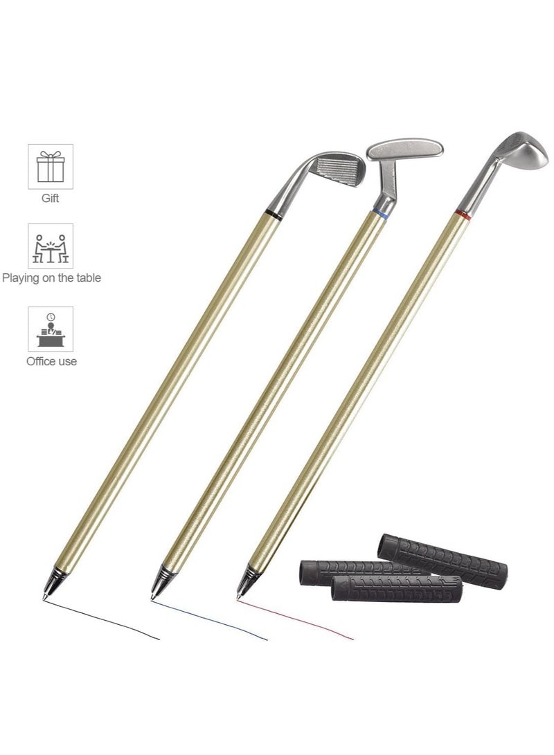 RATSAW Mini Golf Set  Arabest Golf Pen Set  Mini Desktop Golf Gift Golf Ball Club Pen Game for Men Dad Boss Teen Boys with Putting Green Flag 3 Golf Clubs Pens Balls Office Desk Toys - Image 3