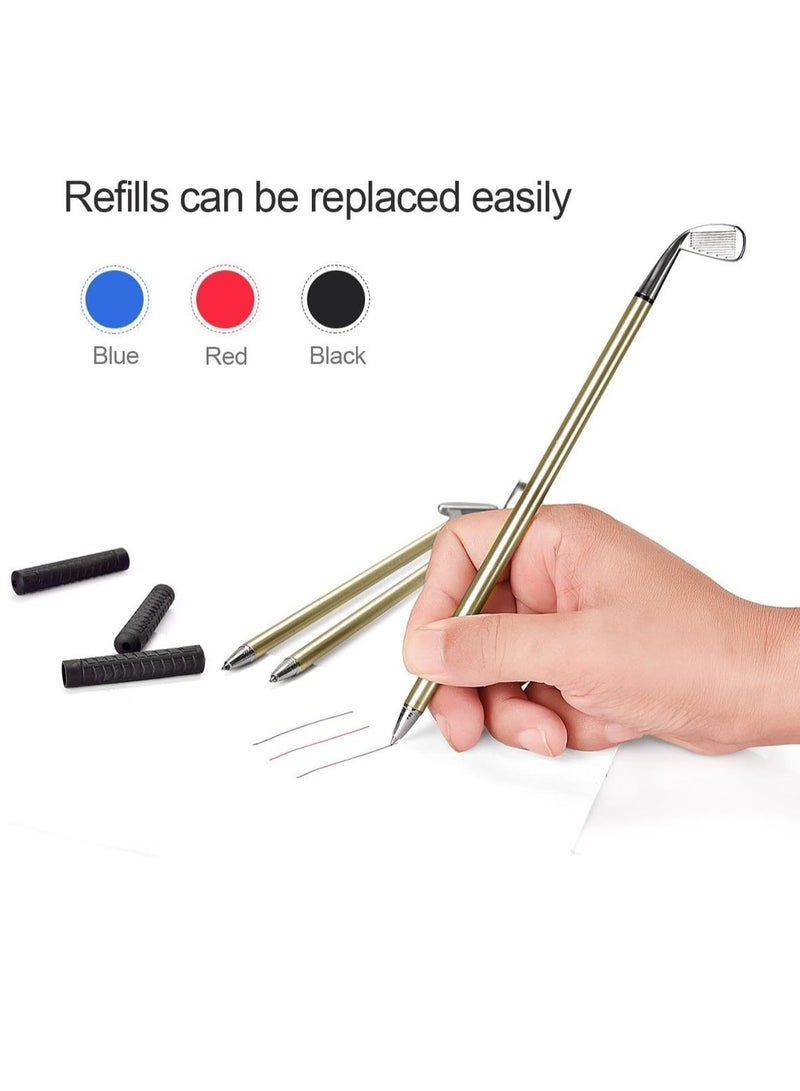 RATSAW Mini Golf Set  Arabest Golf Pen Set  Mini Desktop Golf Gift Golf Ball Club Pen Game for Men Dad Boss Teen Boys with Putting Green Flag 3 Golf Clubs Pens Balls Office Desk Toys - Image 5