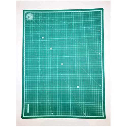 AISHU Flexible Cutting Mat, Self-Healing, 5 Layered, Double Sided with Marked Pattern and Grids (Green) - Polyvinyl Chloride (A1) - Image 2