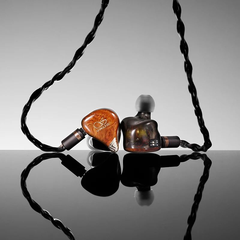 Shanling Majestic Hybrid 2DD + 6BA + 4est Wired Hifi Earphones with Detachable Cable, Brown - Image 4