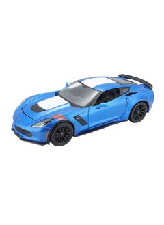 NIBEMINENT 1:24 Scale Special Edition 2017 Corvette Grand Sport - Blue Diecast Car 19.40x5.22x8.80cm  - Image 1