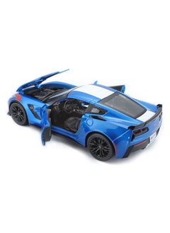 NIBEMINENT 1:24 Scale Special Edition 2017 Corvette Grand Sport - Blue Diecast Car 19.40x5.22x8.80cm  - Image 4