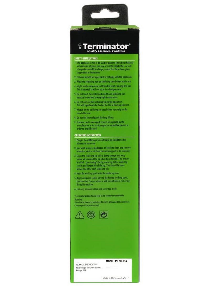 ترمينيتور مكواة لحام 80 واط 220 240 فولت أداة احترافية - Image 3