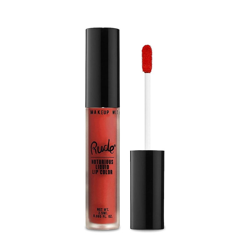Rude Cosmetics Notorious Rich Long Liquid Lip Color  Poison Fruit Lip Color Women 01 oz