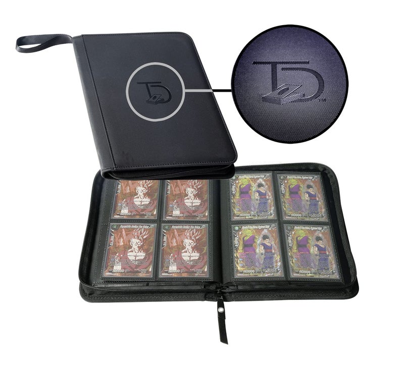 TopDeck Mini Binder Holds 200 Cards 4 Pocket Trading Cards Album Long Term Storage Binder Side Load Sleeves PokemonMTGYugiohTCG Folder Trading Sports Holder - Image 2