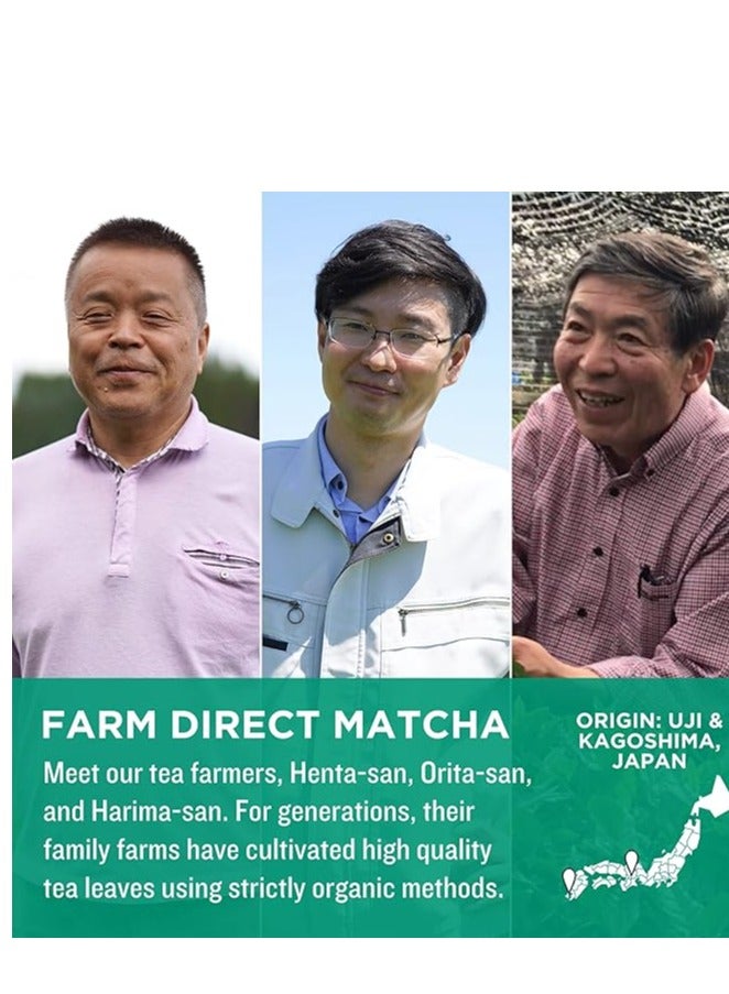 Jade Leaf Matcha Organic Ceremonial Grade Green Tea Powder Single Serve Stick Packs- Authentic Japanese Origin- 30 Count Single Serve Stick Pack Pouch - Image 5