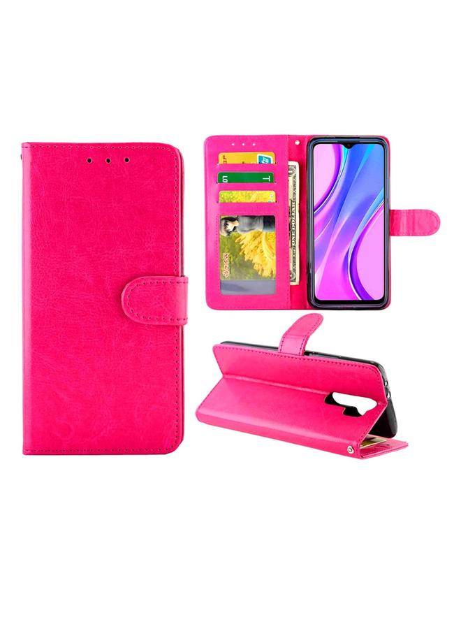 The Bros Case For Xiaomi Redmi 9 Crazy Horse Texture Leather Horizontal Flip Protective Case with Holder & Card Slots & Wallet & Photo Frame