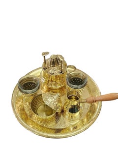 Reko Turkish coffee maker Brass Copper set  - Coffee Maker Solid Large Size Hand made  - Image 1