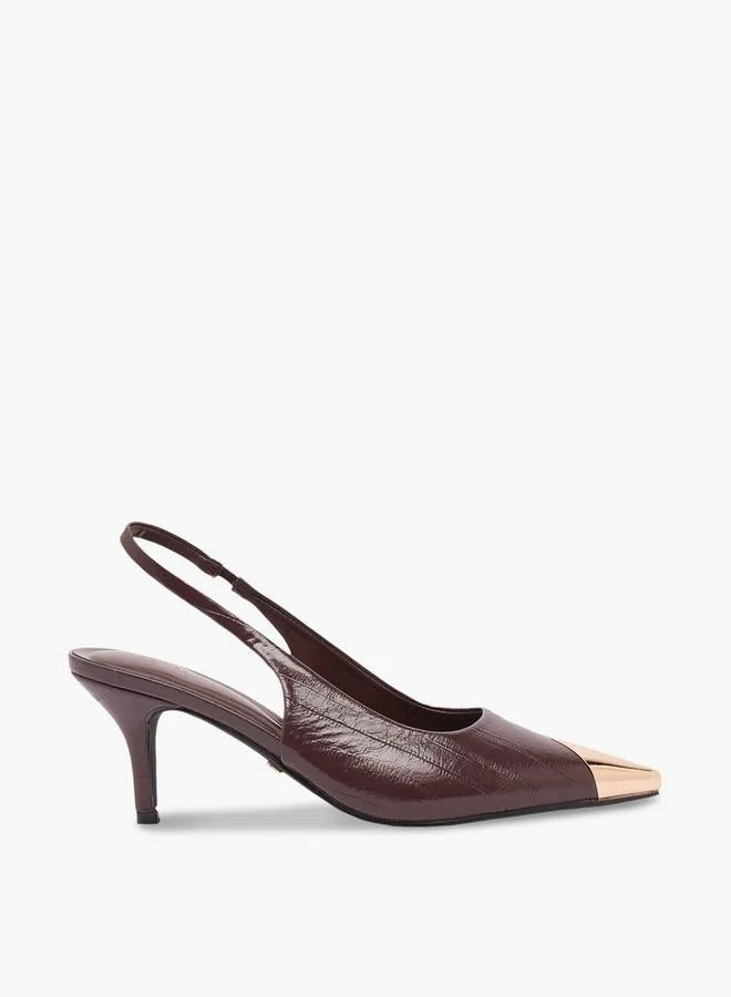 Women Stiletto Heel Slingback Mules